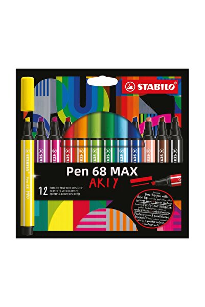 Stabilo Pen 68 Max Arty 12-Piece Felt-Tip Pen Set