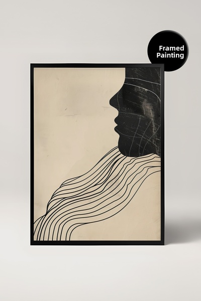 House Gorgeous Framed Abstract Decorative Painting, Living Room Wall Decor, T...