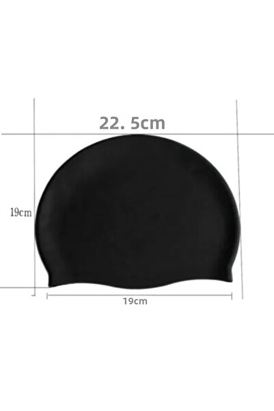 eleven market Black Silicone Colored Bonnet Plain Silicone Bonnet