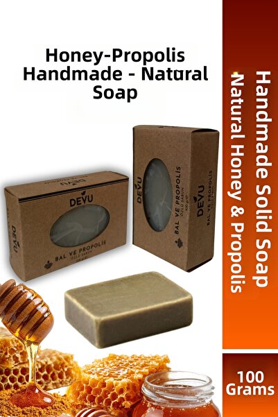 DEVU Handmade Natural Soap Natural Honey Soap with Honey and Propolis Extract