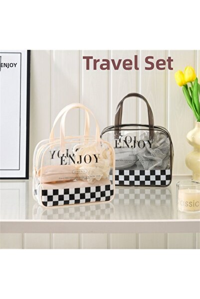 ARVALE استمتع بحقيبة حمام مكونة من 5 قطع للسفر |   منظم لحمام الاستحمام، يشمل...