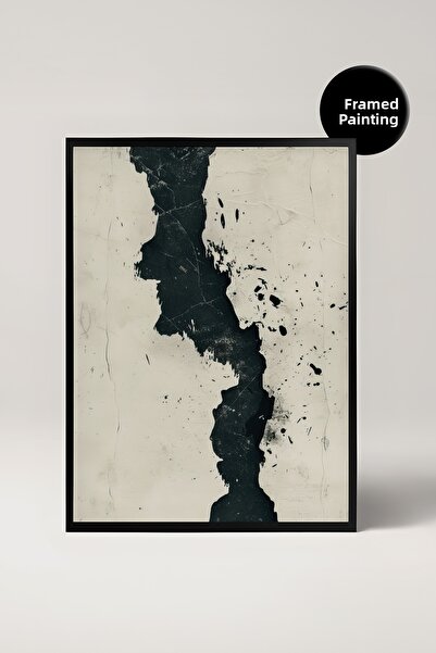 House Gorgeous Framed Abstract Decorative Painting, Living Room Wall Decor, T...