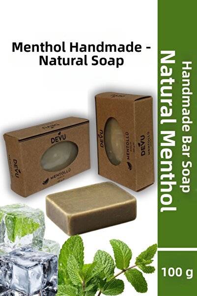 DEVU Handmade Natural Soap Menthol Mint Extract Natural Menthol Soap