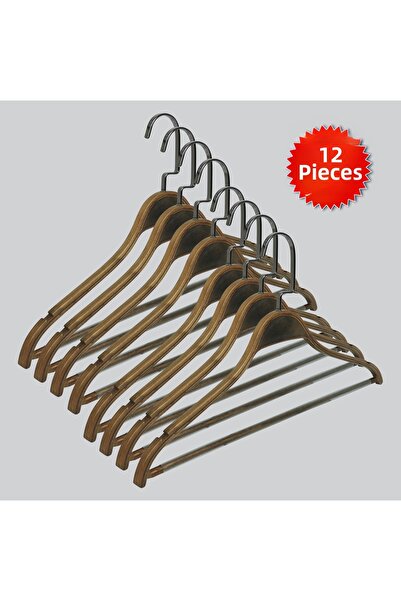 NYN خشب (خطاف نيكل أسود) بارلي للتنورة، البنطلون، المجموعات، الحمالات 12 قطعة