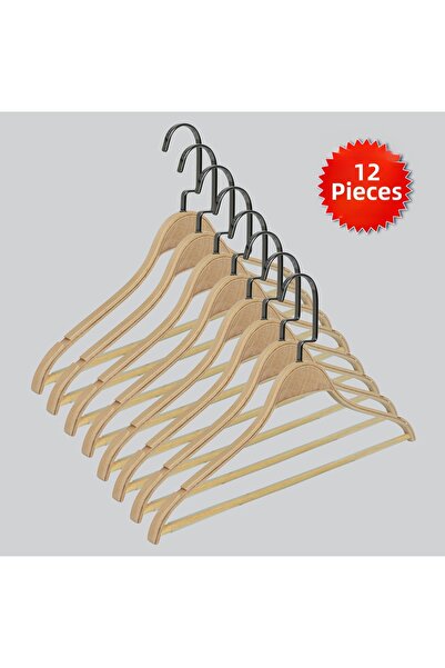 NYN خشب (خطاف نيكل أسود) بارلي للتنورة، البنطلون، المجموعات، الحمالات 12 قطعة