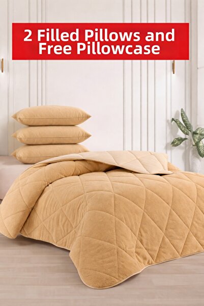 İlkim Tekstil "With a Gift" Cs İlki̇m Double-Sided 195X215 Luxury Welsoft Qui...