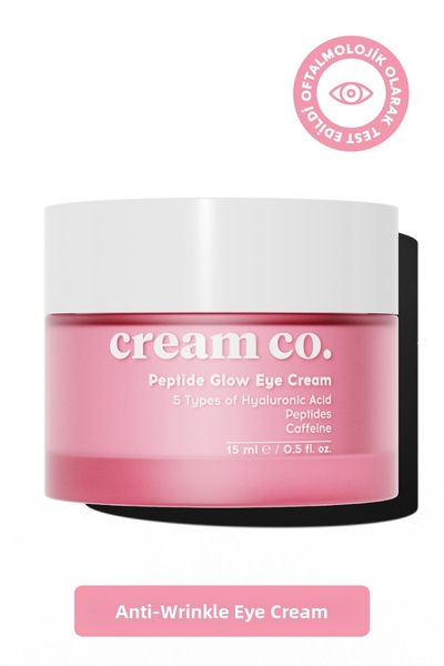 Cream Co. كريم مرطب ومضاد للتجاعيد لمحيط العين |   ببتيد فيتامين سي والكافيين