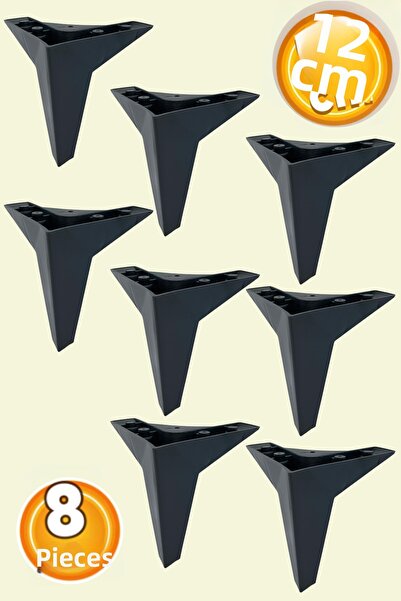 yusa stores Καναπές Έπιπλα Καθιστικό Μονάδα Τηλεόρασης Πόδι 12 εκ. Μαύρα Πλασ...