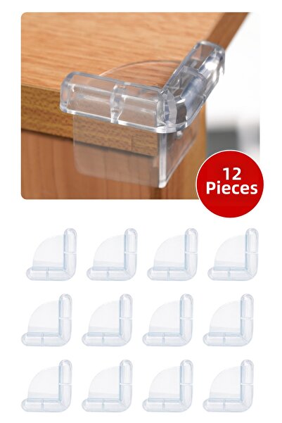 ketbox 12 قطعة من واقيات زوايا السيليكون مع شريط 3 متر لسلامة الأطفال