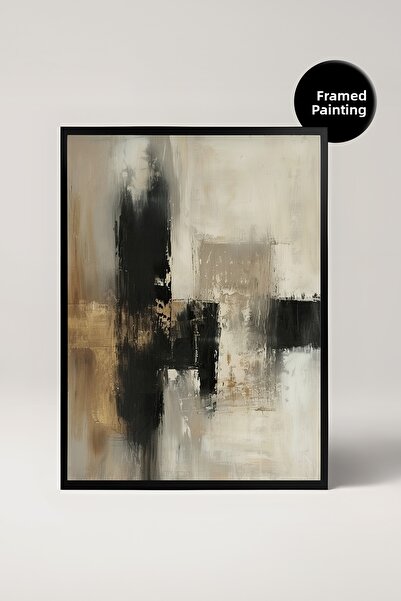 House Gorgeous Framed Abstract Decorative Painting, Living Room Wall Decor, T...