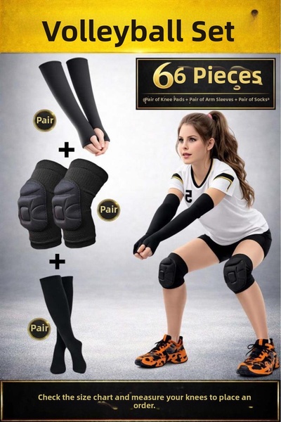 Liggo واقي الركبة للكرة الطائرة، جوارب كرة الطائرة، طقم واقيات الذراع للكرة ا...