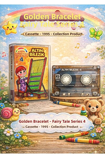 Kalite Plak Gold Bracelet – Fairy Tale Series 4 – Cassette – 1995 – Collectib...
