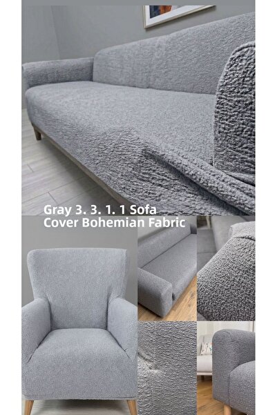 SENNORA Jacquard Bohemian Fabric 3.3.1.1 Sofa Cover Sofa Cover Set Sofa Cover