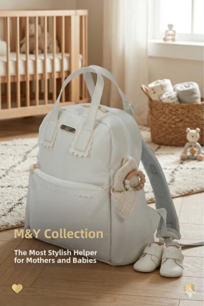 MY Collection LUJAİN D جلد حقيبة ظهر للعناية بالأم والطفل حقيبة