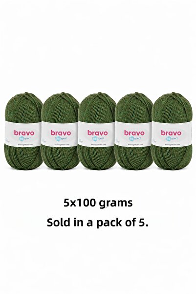 Bravo Respect 30 Green 100Gr 230Mt Knitting Yarn