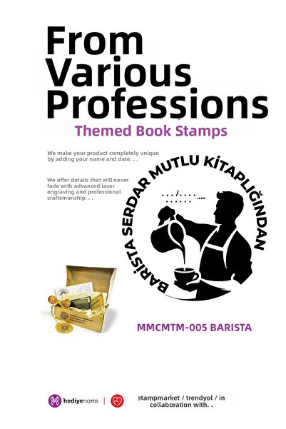 HEDİYENOMİ MühürMarket > ختم كتاب باريستا - إكس-ليبريس - ختم كتاب > MMCMTM-005
