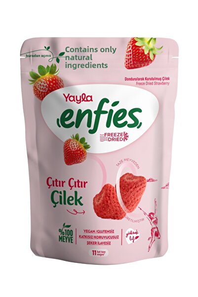 Yayla Enfies Freeze Dried Freeze Dried Crispy Fruit-Strawberry 15 Gr