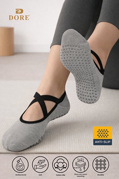 Dore Original Women's Premium Cotton Non-Slip Sole Pilates Yoga Dance Tawaf B...