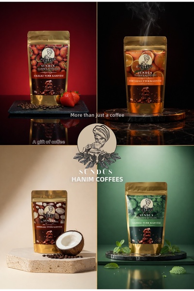 sündüs hanım kahveleri Premium Special Set of 4