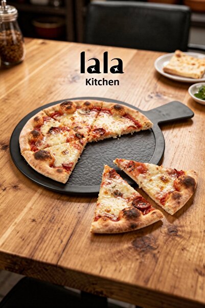 Lala Mutfak طبق بيتزا للتقديم - 44×33 سم، لتقديم البيتزا والبيدي، أنيق ومتين!...
