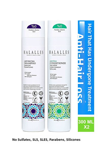 Halalles علاج تساقط الشعر للشعر المصبوغ - تركيبة خالية من الكبريتات ونباتية 2...