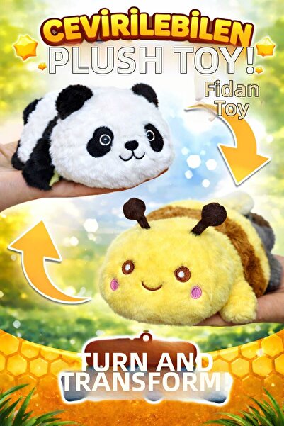 Fidan oyuncak 17 cm Double-Sided Transformable Soft Textured Cute Plush Toy