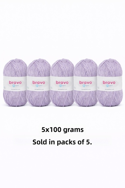Bravo Respect 67 Λιλά 100γρ 230μ Νήμα Πλεξίματος