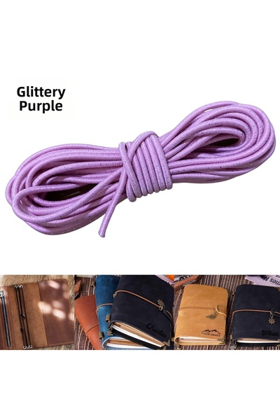 ipekbazaar خيط مطاطي دائري 3 مم، طول 2 متر، لتثبيت غلاف دفتر الملاحظات، والهو...