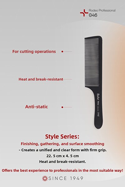 RODEO مشط مضاد للكهرباء الساكنة 046