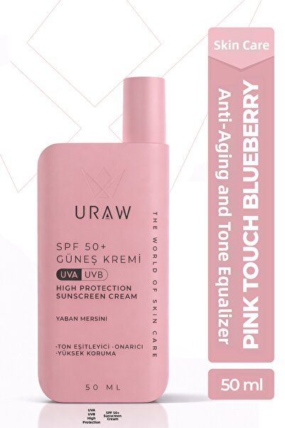 Uraw بلوبيري بينك تاتش |   كريم واقي من الشمس مضاد للشيخوخة ومعادل للون البشر...