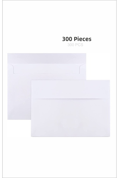 Hsn Λευκός Φάκελος 12x18 εκ. Μπουκλέ 300 Τεμάχια