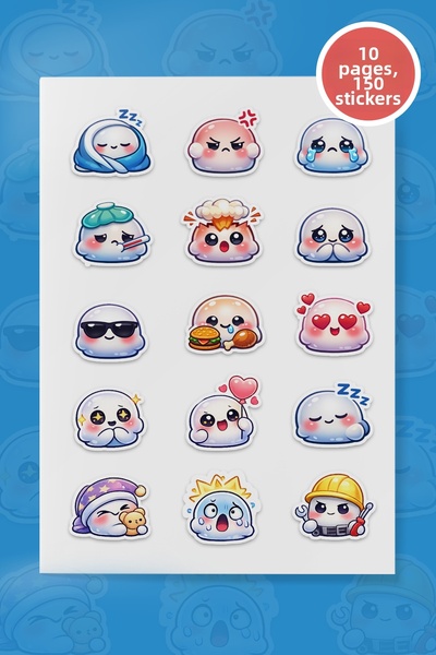 To Design Lab مجموعة ملصقات ذات طابع مميز من سويت إكسبريسز، 10 أوراق/150 ملصق