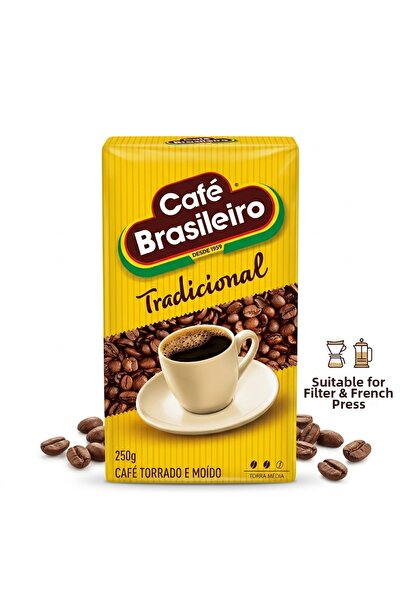Café Brasileiro Cafe Brasileiro Traditional Brazilian Filter Coffee 250 g (Tr...