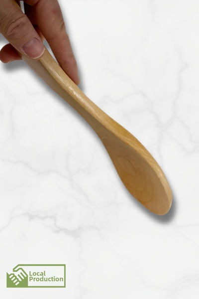 ViZKA Wooden Food Mixing Spoon, Bamboo Spoons, Wooden Serving Spoon 27cm