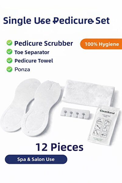 GROVİNG HAİR مجموعة باديكير للاستخدام مرة واحدة، مجموعة سبا صحية، نعال باديكي...