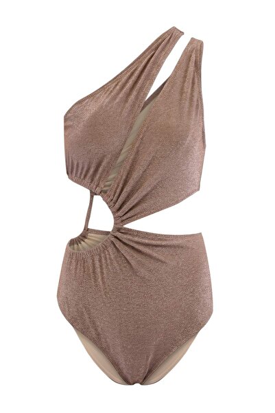 Trendyol Collection Mayokini maro cu tunel, cu un singur umăr, cu sclipici, c...