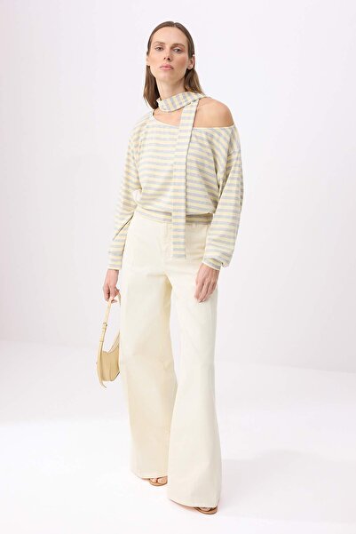 Trendyol Collection Multi-Colored*001 Striped Shawl Accessory Detailed Regula...