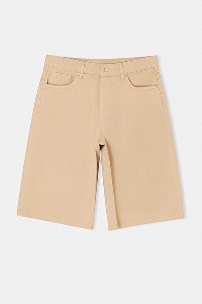 Trendyol Collection بنطلون جينز برمودا عالي الخصر من تا شت TWOSS26SR00154