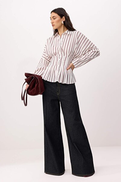 Trendyol Collection قميص أبيض متعدد الألوان TWOAW26GO00113