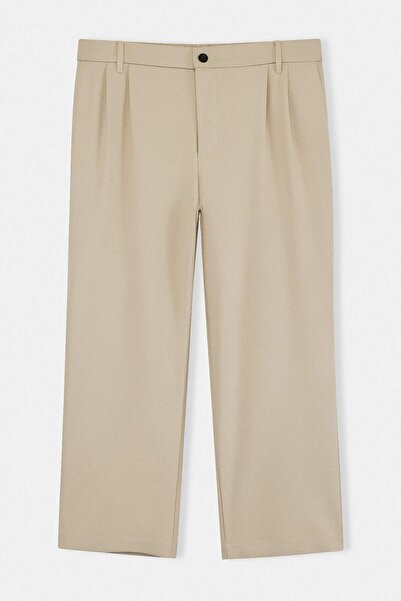 Trendyol Collection Beige Men's Large Size Trousers Tmnss26Ar00001