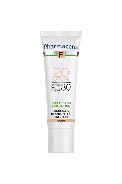 Pharmaceris F Mineral Matifying Fluid Dermo-foundation Spf 30 20 Natural 30 ml