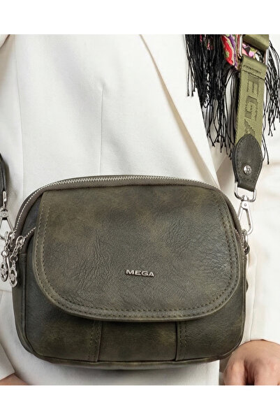 Çanta Trend Mega Soft Faux Leather Green γυναικεία τσάντα ώμου και χιαστί με ...