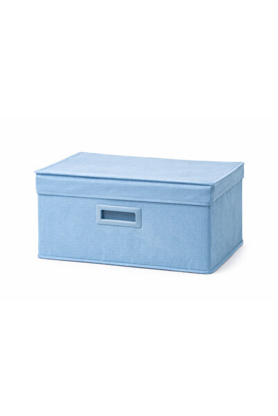 OEM Blue textile storage box, 40x30x25 cm, Organizer for clothes and accessories