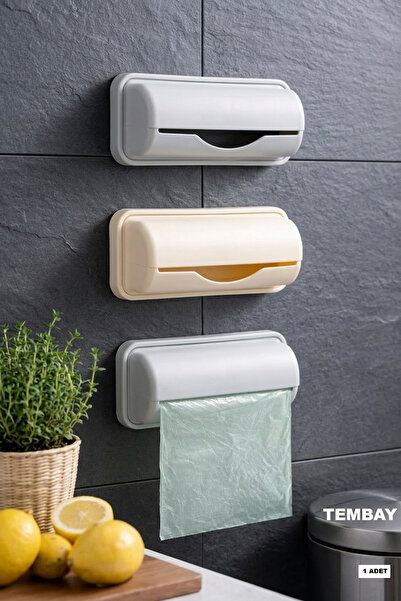 TEMBAY Çöp Poşeti Organizeri, Dolap İçi Poşet Düzenleyici, Çöp Torbası Organi...