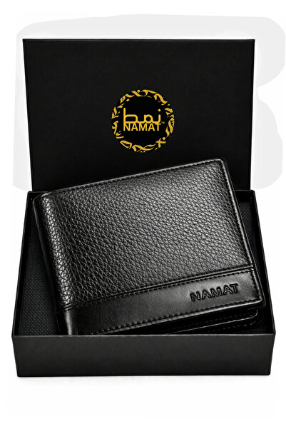 NAMAT Premium Genuine Leather Bi-fold Wallet – Stylish, Compact & Durable - C...