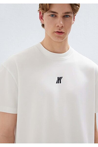 Mavi M0612745 Pro Logo Printed T-Shirt Men's T-Shirt White