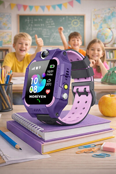 Noriyen Yeni Nesil 2026 Model Kız Çocuk Akıllı Kol Saati - Mor