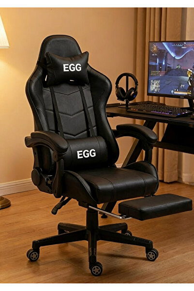 EGG كرسي ألعاب ومكتب مريح مع إمكانية تعديل وضعية الاستلقاء، ودعم أسفل الظهر، ...
