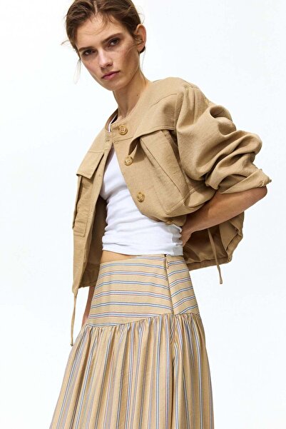 H&M Gathered midi skirt