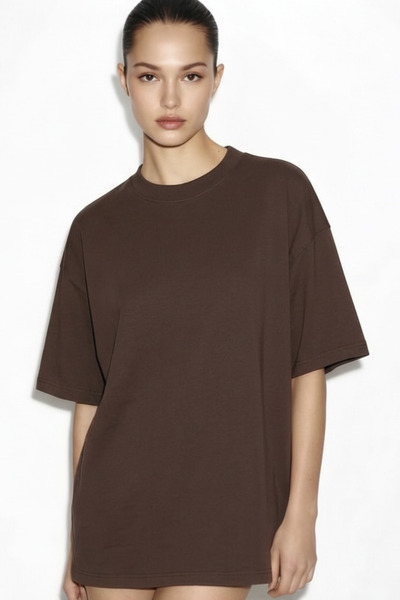 FEG STORE Women's Oversized Crew Neck T-Shirt